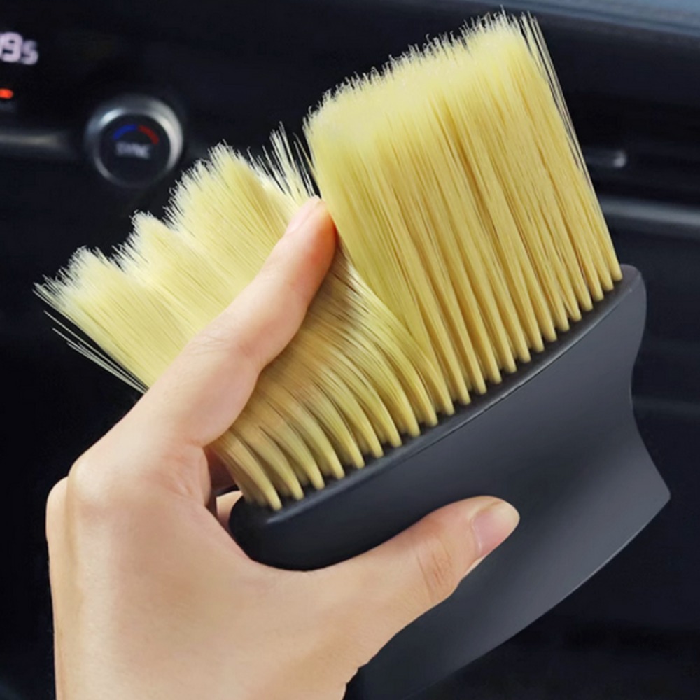 Brosse anti-poussière pour nettoyage intérieur de voiture, sortie d'air, contrôle central, fente de fenêtre de climatisation, détails de dépoussiérage, brosse douce