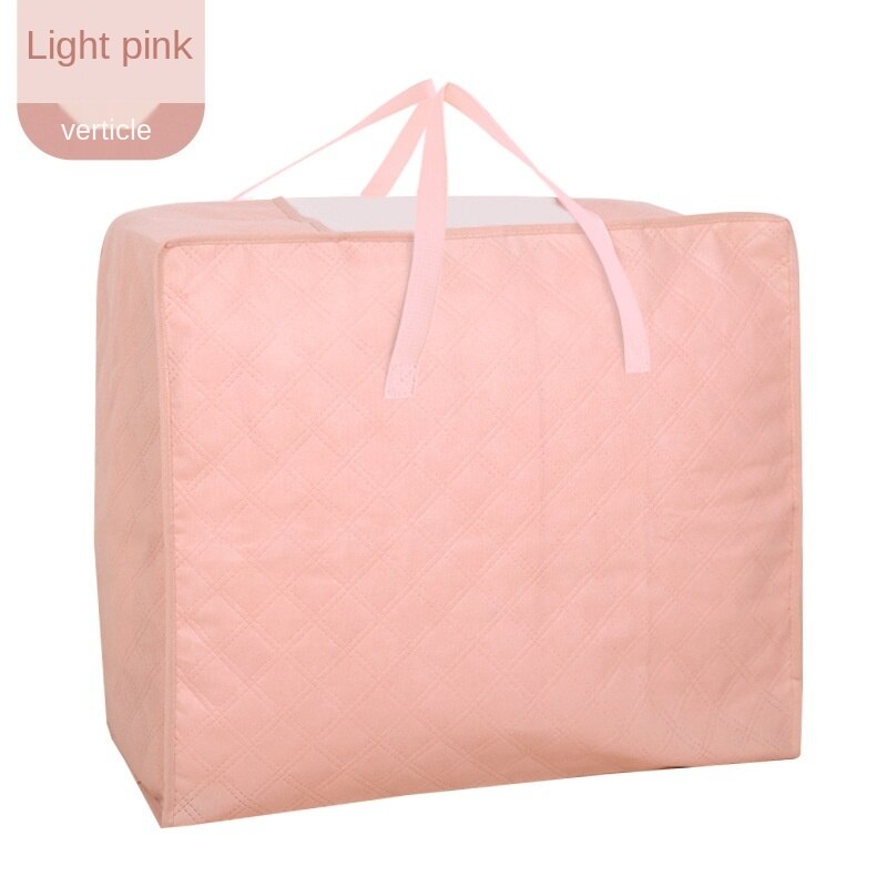 Large Capacity Clothes Storage Bag Organizer with Reinforced Handle Thick Fabric for Comforters, Blankets, Bedding: M PINK