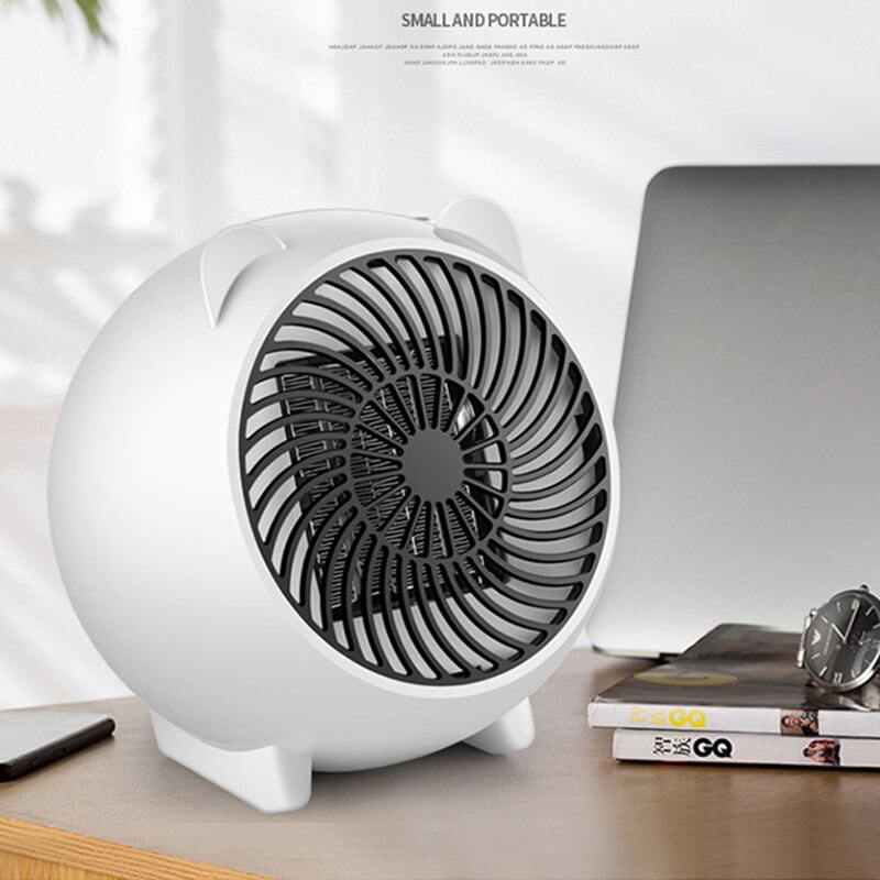 Ventilateur de chauffage rapide portatif en céramique électrique de l'appareil de chauffage de l'espace 500W pour la prise de l'ue de maison de bureau