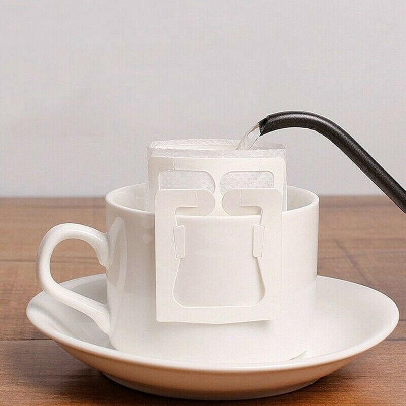Single Serve Disposable Hanging Ear Drip Coffee Filter Bags Pour Over Maker 50Pcs