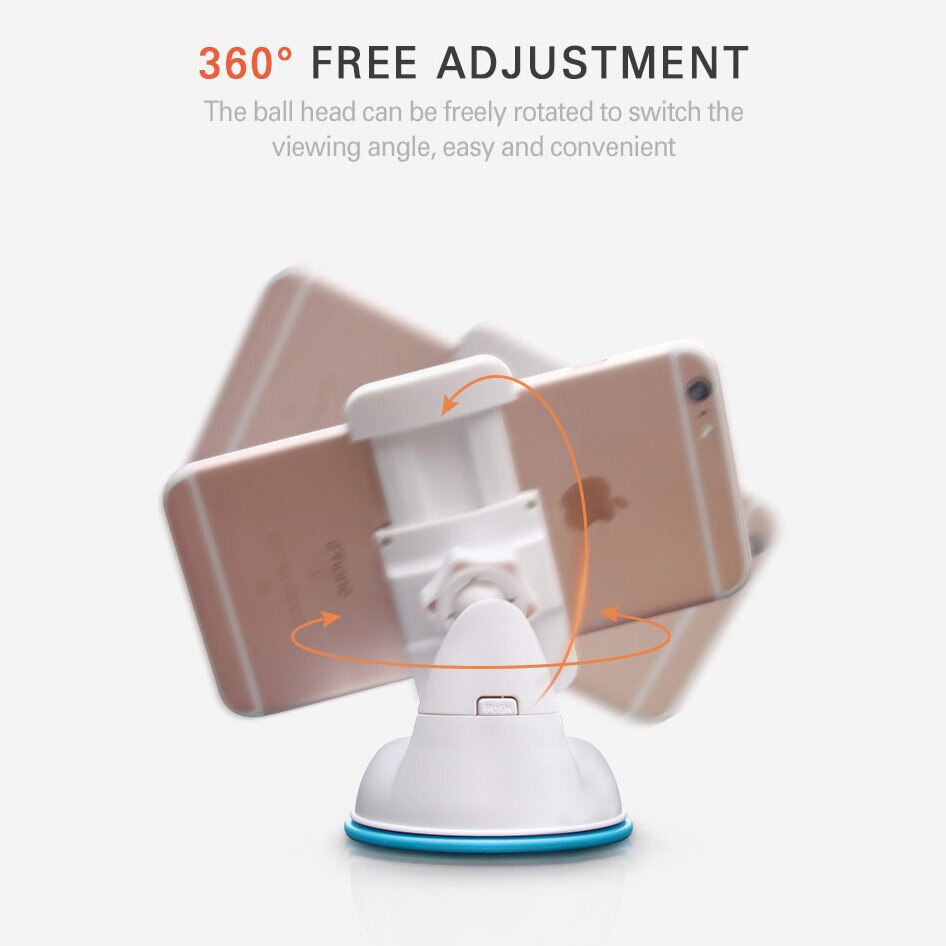 Universele autohouder voor telefoon in de auto, luchtroosterclip, voorruitzuignap, mobiele telefoonhouder, gps-standaard voor iphone 11, samsung