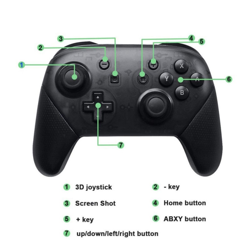 Mando de consola YOBWIN Gamepad inalámbrico Bluetooth para Nintendo Switch Pro