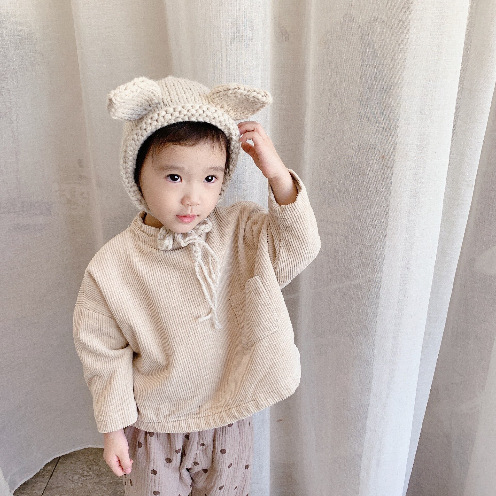 I bambini di Velluto A Coste T Camicette Nuovo Autunno Inverno I Vestiti Della Ragazza Manica Lunga Magliette E Camicette Maglione Peluche Addensare casuale Stile di Disegno Dei Ragazzi del Cotone