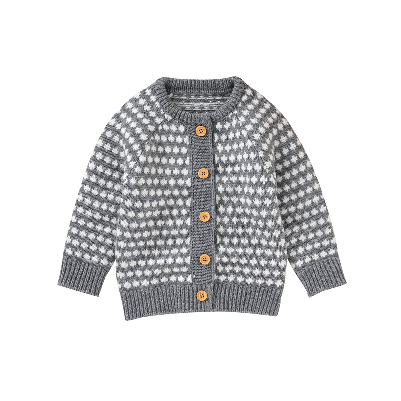 Baby Truien Jas Herfst Winter Jongens Meisjes Kleding Met Lange Mouwen Single-Breasted Gebreid Vest Tops Uitloper Baby Knitwear: GRAY / 9m