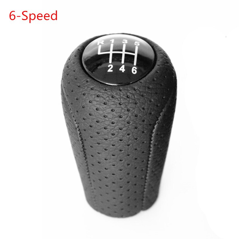 5/6-Speed Gear Shift Knob for MAZDA 3 BK BL 5 CR CW 6 II GH CX-7 ER MX-5 NC III MT Leather Shifter Lever Arm Stick Headball: 6-Speed