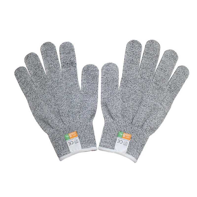 Cut-Proof Texting Gloves Anti-Slip Hand Protection HPPE for Industrial Cutting Kitchen Durable TB: XL