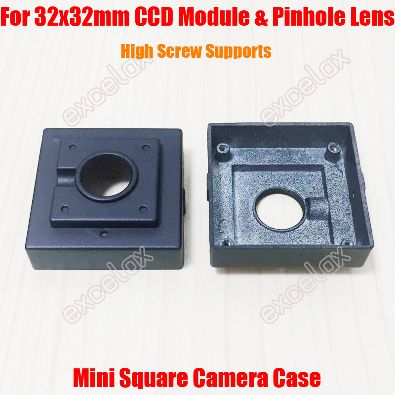 10 stks/partij 32x32mm CCD Analoge Camera Mini Vierkante Case Metalen ATM FPV CCTV Module Board Gebruik Behuizing behuizing door Excelax