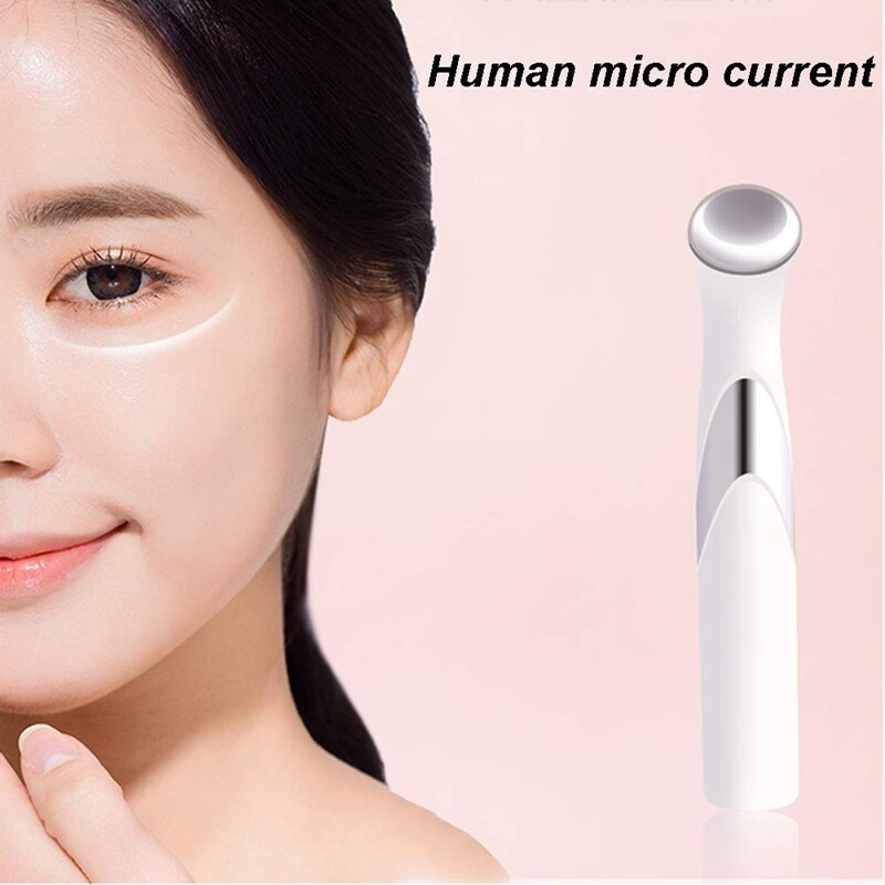 Masajeador de ojos, herramienta de masajeador de ojos y rostro/bolígrafo con calor de 42 Celsius y vibración sónica para Anti envejecimiento, alivio de fatiga ocular, ojos hinchados/