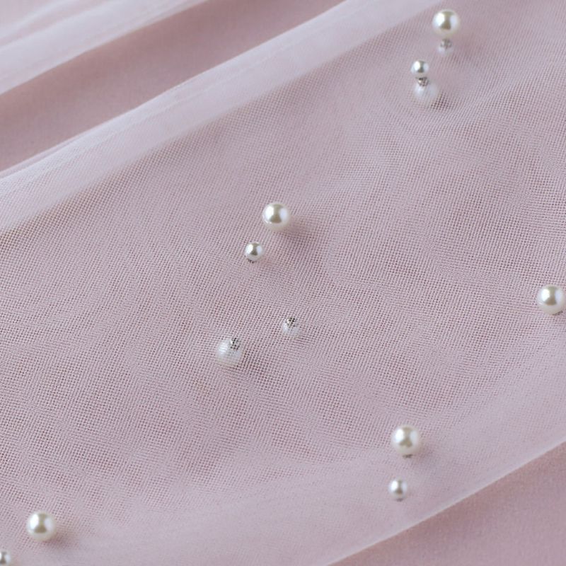 Simple Wedding Dress Gloves Bride Long Glove Photography Props Thin Section Mesh Artificial Pearl Mittens