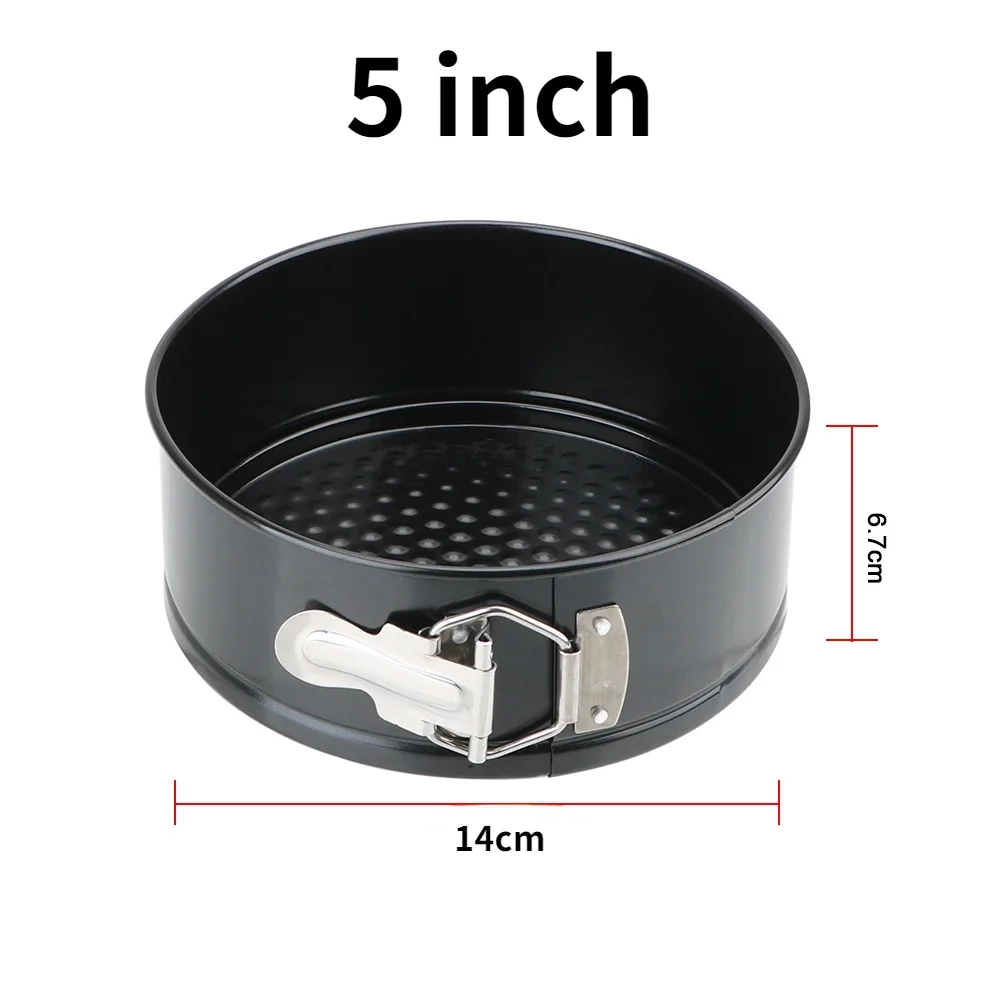 Removable Bottom Non-Stick Metal Bake Mould Round Cake Pan Bakeware Carbon Steel Cakes Molds Kitchen Accessories: light green