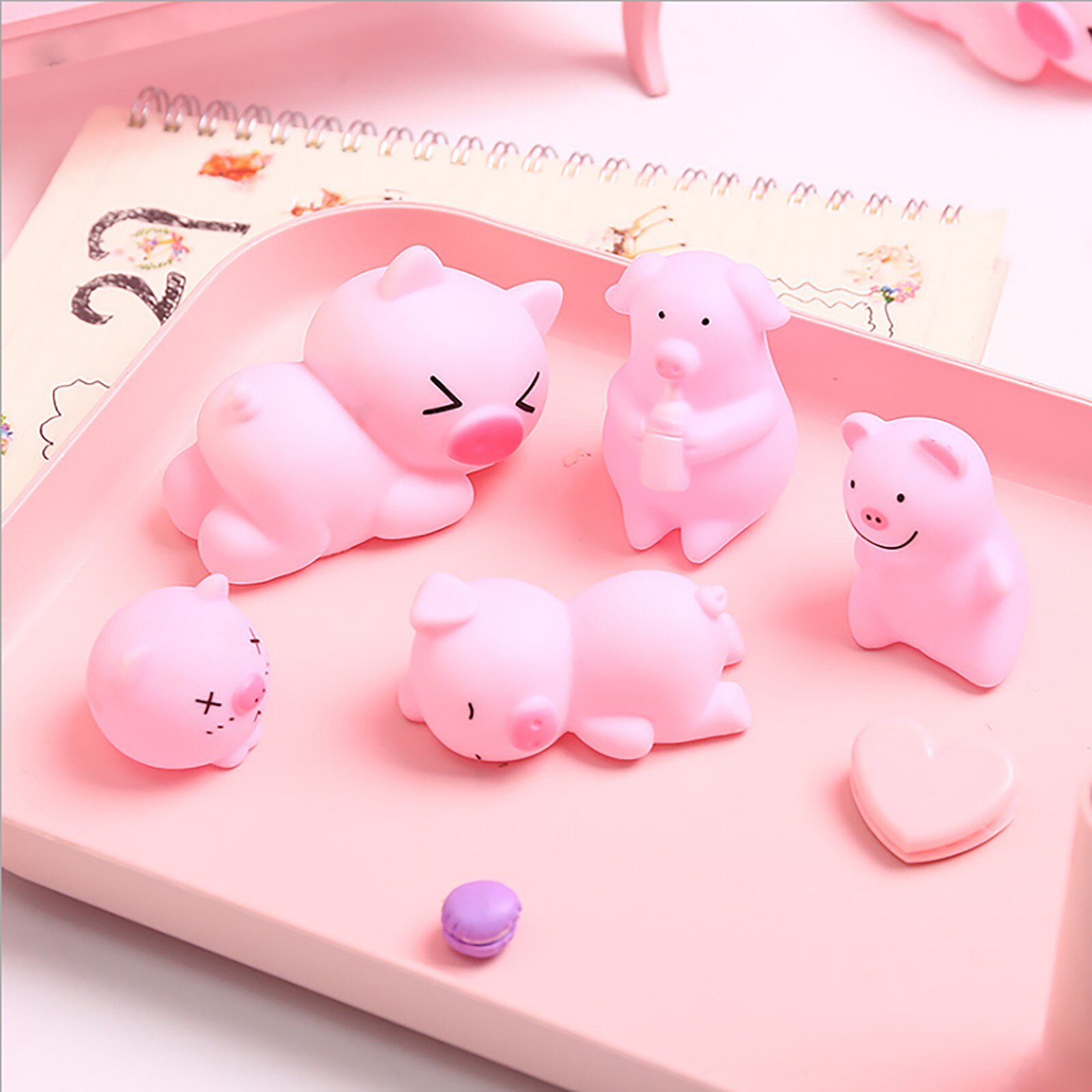 Pig Cute Pink Toy To Vent Children Bath Pig Pinching Joys Stress Vent Toy