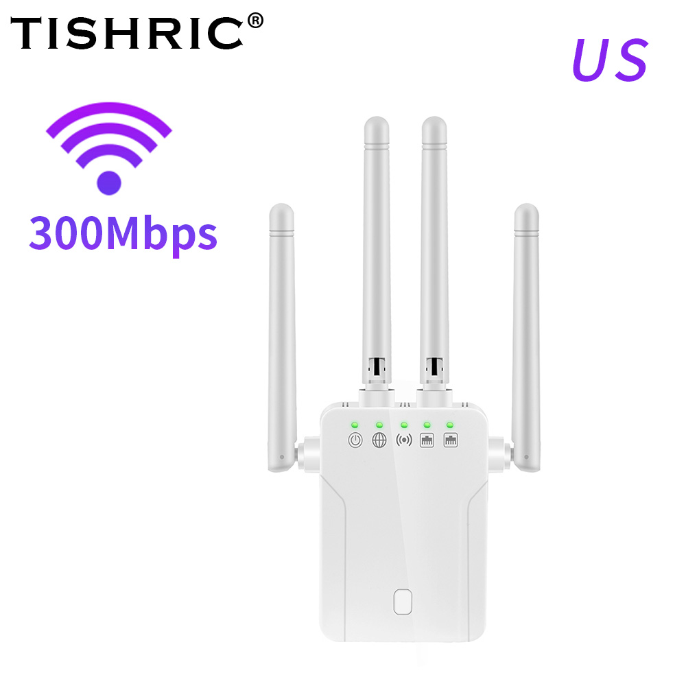 Tishric Wifi Router Repeater Wifi 300Mbps Dual Band Wifi Signaal Versterker Wifi Extender Long Range Wifi Repeater Wifi Booster: White-US