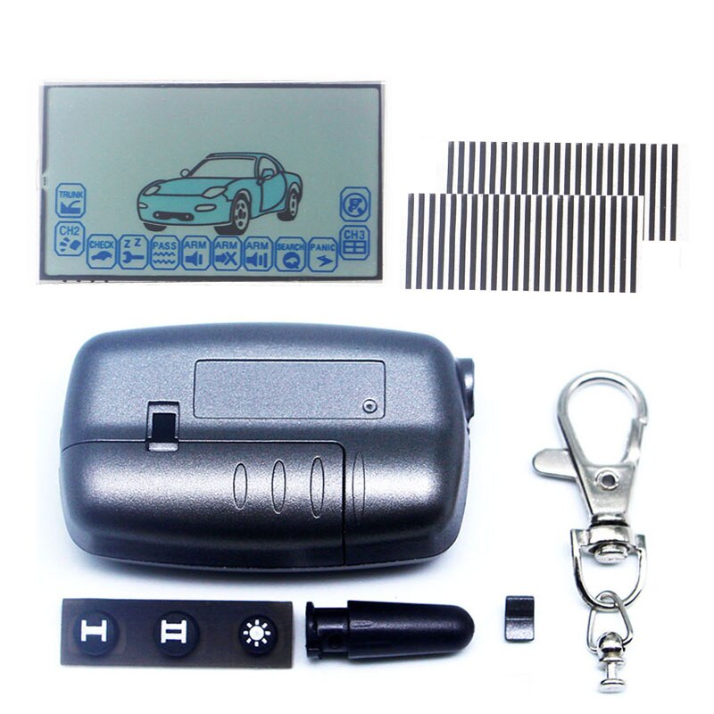 A6 LCD Display For Russian Version Two way Car Alarm System Starline A6 lcd Remote Control Keychain Key Chain Fob: case and lcdc