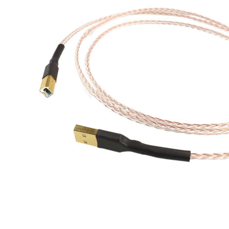 Carte son hi-fi 8AG pour décodeur DAC, câble de données USB2.0, Port plat B, Port carré