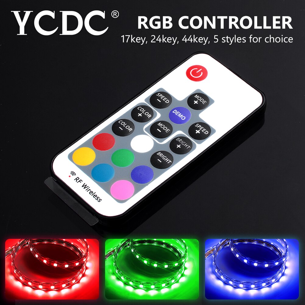 SMD 5050 3528 2835 RGB LED streifen Licht Band zubehör DC 12V 24Schlüssel / 44 schlüssel RGB IR RF fernbedienung Für RGB LED streifen
