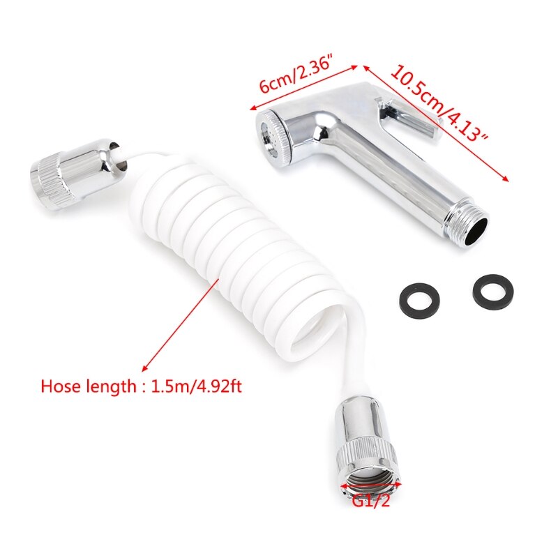 Handheld Draagbare Luier Bidet Wc Shattaf Sproeier Badkamer Wc Bidet Douchekop Nozzle met Telefoon Douche Slang