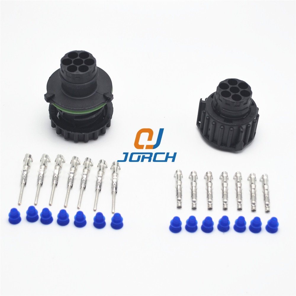 10 pcs 7 pin Auto Sensor Plug Waterproof Wire Connector 1.5MM BU-STE KPL CIRCULAR DIN HOUSINGS 1718230 967650-1 968421-1