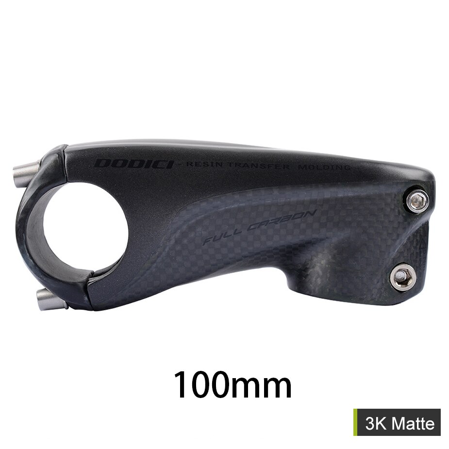 Dodici Full Carbon Fiber Fiets Stem 31.8*80/90/100/110Mm Stuurpen Mtb racefiets Stuurpen 6 Graden Fietsen Stuurpen Onderdelen: Matte 100mm