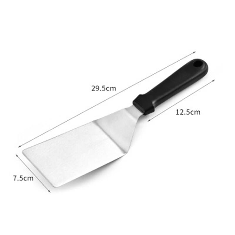 1pcs Stainless Steel Flat Fish Slice Frying Spatula Shovel Kitchen Tool