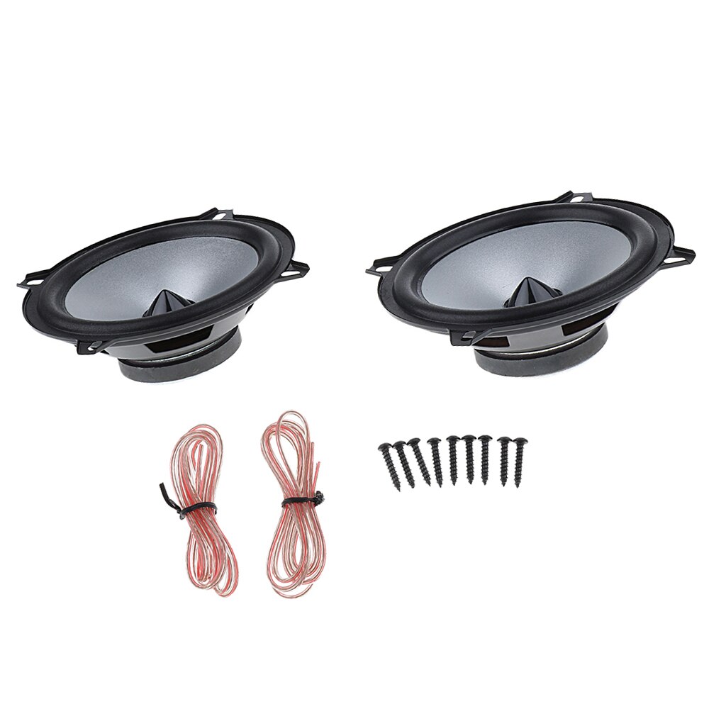 1 Pair 5 inch 50W 88dB Car Audio Stereo Subwoofer Woofer Full Range Speaker