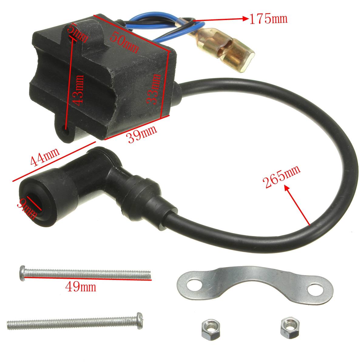 Bobine CDI Voor 50cc 60cc 66cc 80cc 2-Takt Motor Motor Gemotoriseerde Fietsen Bike