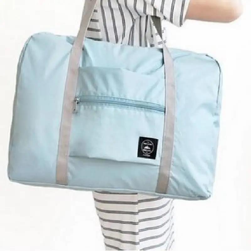 Portable Multi-function Bag Folding Travel Bags Nylon Waterproof Bag Large Capacity Hand Luggage Business Trip Traveling Bags: army green