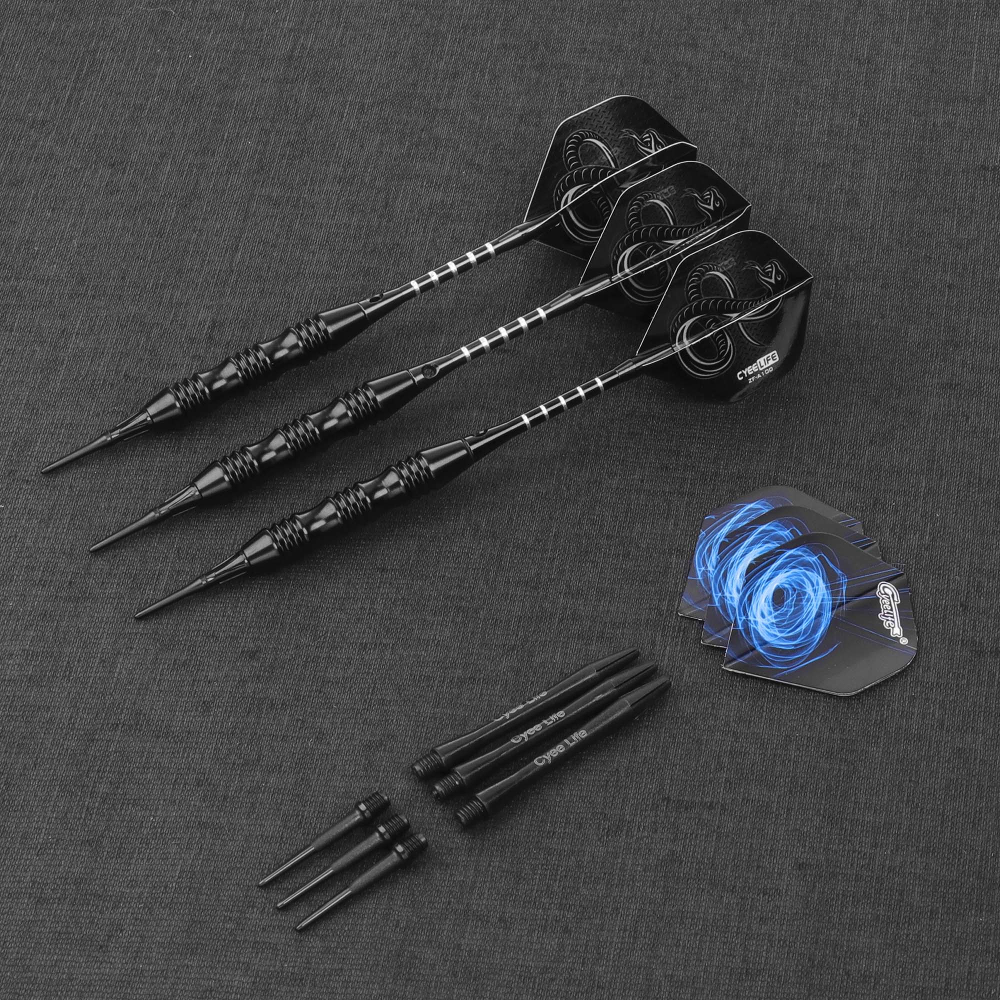 Cyeelife 12 Stuks Dart Set Meerdere Stijlen Darts Vluchten Professionele Zacht Plastic Tips Set Voor Elektronische Dartbord Accessoires