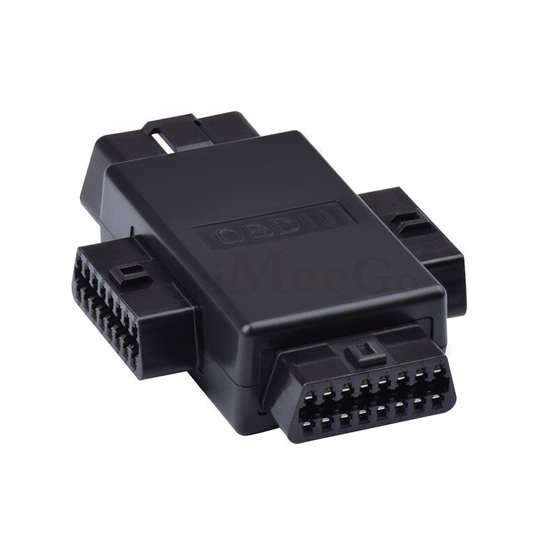 16-pin connector adapter OBD2 1 male 3 female ELM327 multifunction plug