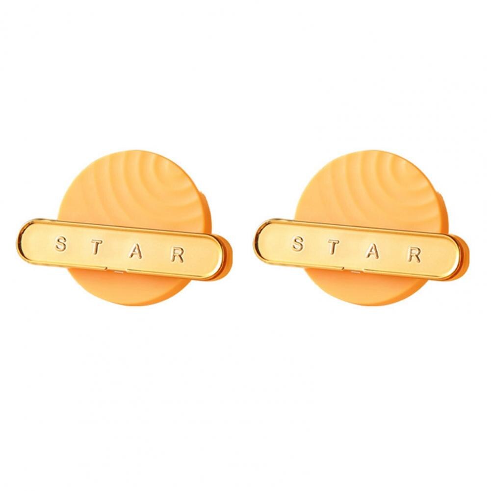 2Pcs/Set Wire Organizer Chic Fall-Prevention Attractive Wire Organizer 4 Colors Wire Hook:  Yellow