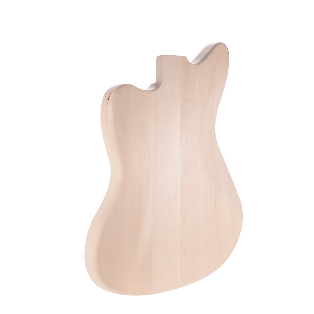 Guitar Blank Basswood DIY Electric Guitar Unfinished Body Guitar Barrel Blank Basswood Guitar Body Replacement Parts