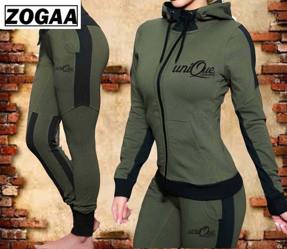 ZOGAA Vrouwen Outfits 2 Delige Set Hooded Sweatshirts Met Broek Solid Slim Casual Zweet Pak Bijpassende Sets voor Vrouwen Trainingspak