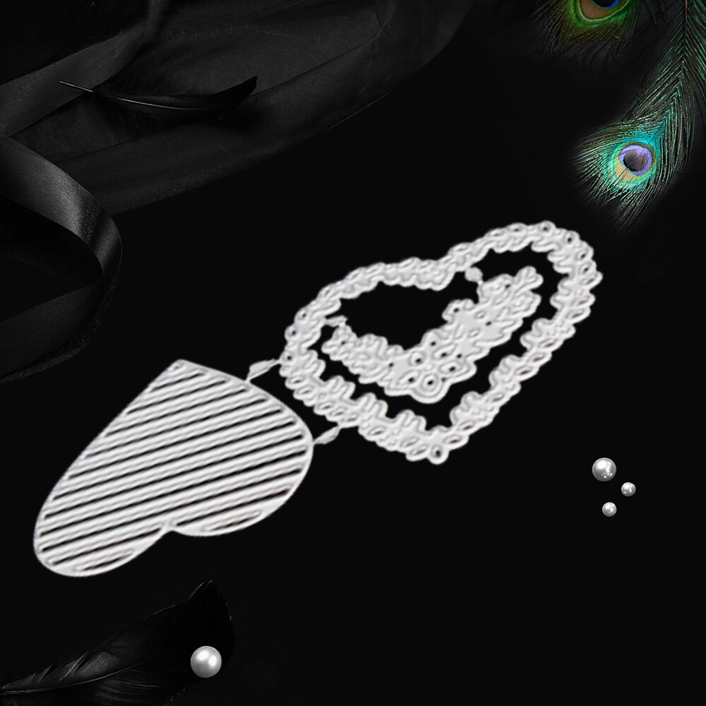 Warstwy miłości wykrojniki robić metalu serce z kwiatkiem umiera Scrapbooking na tworzenie kartek DIY rękodzieło umierać szablon robić wycinania