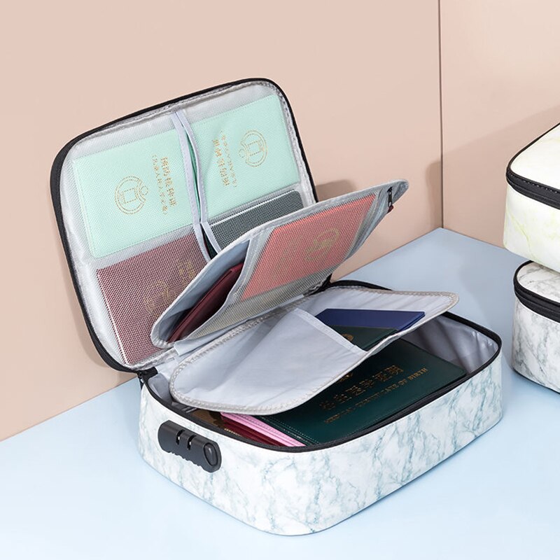 Bolsa de almacenamiento de documentos multiusos de gran capacidad, bolso de Material impermeable para organizar el hogar, viaje de negocios, organizador de archivos, maletín