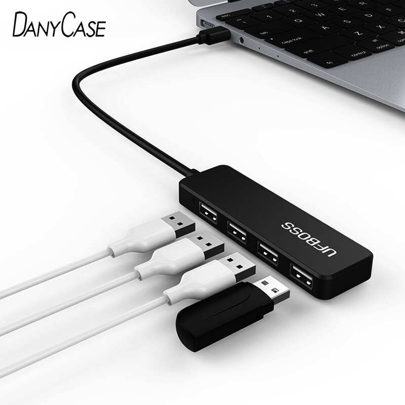 Hi-Speed Hub Adapter USB Hub Mini USB 2.0 4-Port Splitter For PC Laptop Notebook Receiver Computer Peripherals Accessories