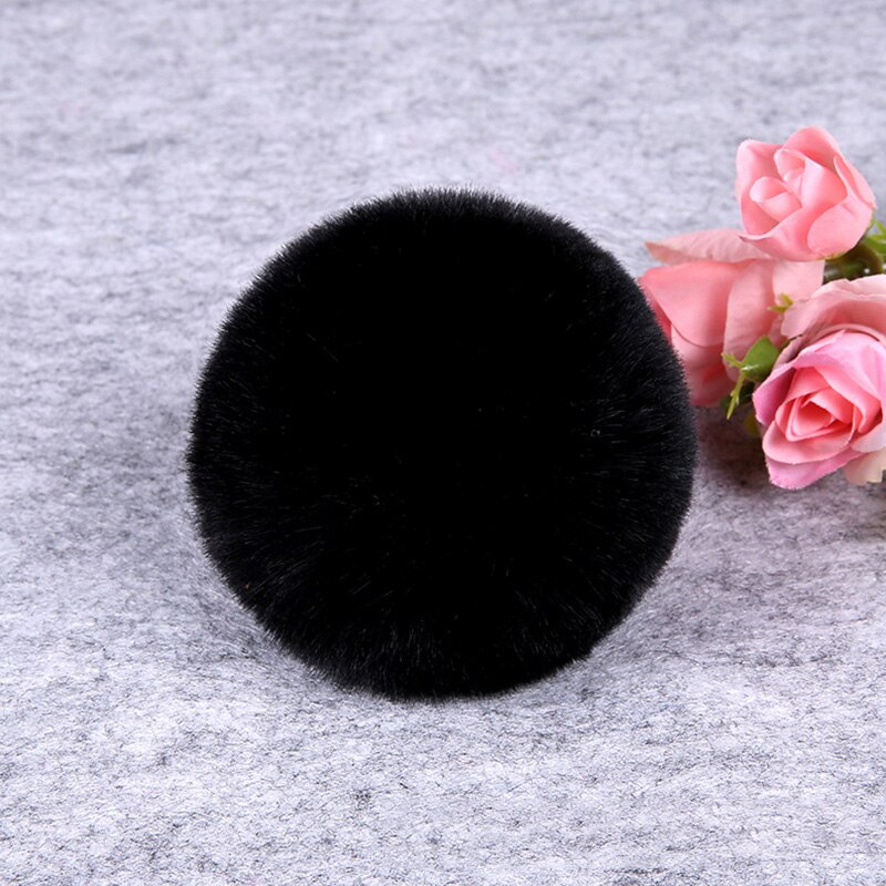 8Cm Diy Winter Zachte Pluizige Rex Konijnenbont Pom Pom Kunstmatige Harige Bal Voor Tassen Mutsen Cap Pompom Accessoires: 8