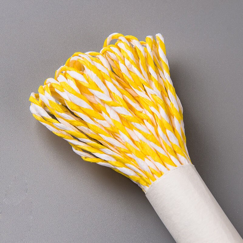 1 bundle 10 meters Natural Lafite Straw Rope String 2mm Rustic Wrap Packaging Line Wedding Decoration: 7