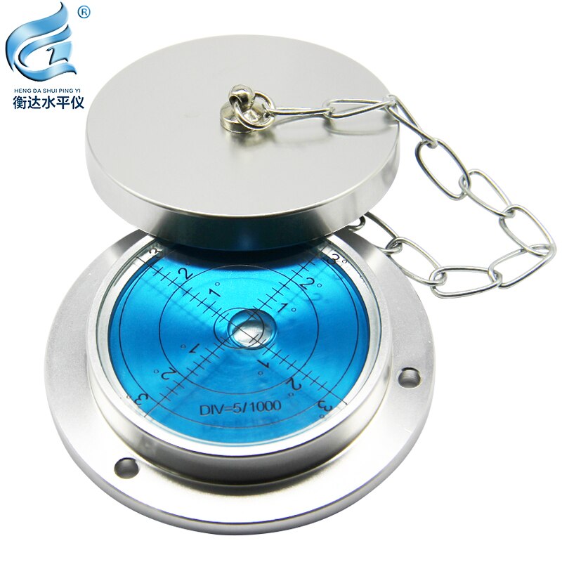 Crane leg level meter high precision XCMG triple truck level bubble 80*62*15mm: Blue