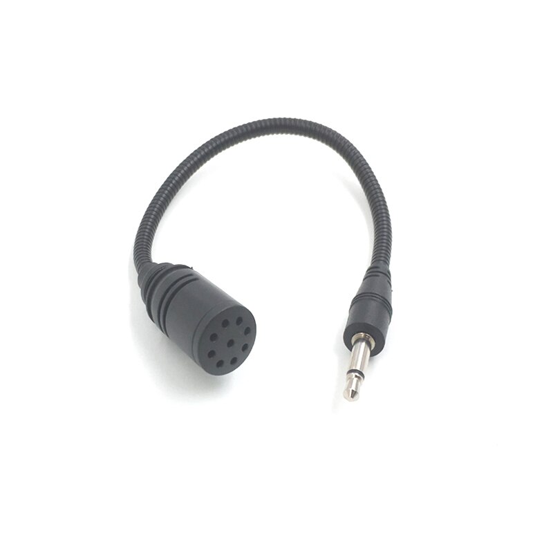 195mm 3.5mm Mono/ Stereo Microphone Metal Microphone for Megaphone Mobile Headset Interview Recording Universal Mic 2pcs