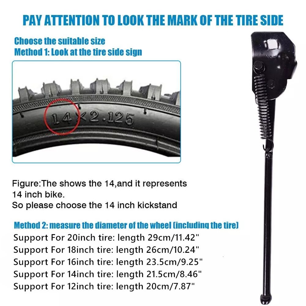 Soporte Vertical 16-29 Pulgadas Soporte Bicicleta Daromigo - Pata De Cabra  16-29