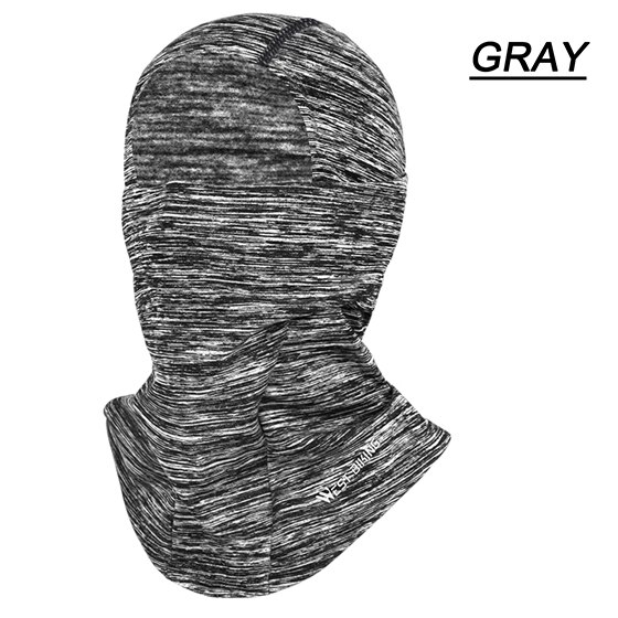 WEST BIKING Winter Sport Cycling Cap Bike Full Face Mask Neck Warmer Men Women Scarf Ski Bicycle Motocycle Fleece Head Cap Hat: Face Mask Gray