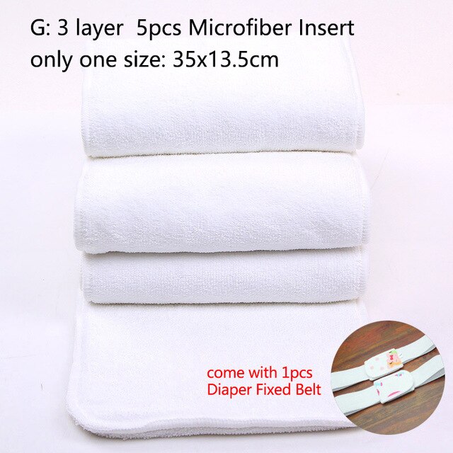 100% Cotton Baby Diaper Inserts 10 Layers Washable Cloth Diapers for Newborns Children 5/10 pcs Reusable Nappies Liners: F-5pcs / L for 6m-2 years old