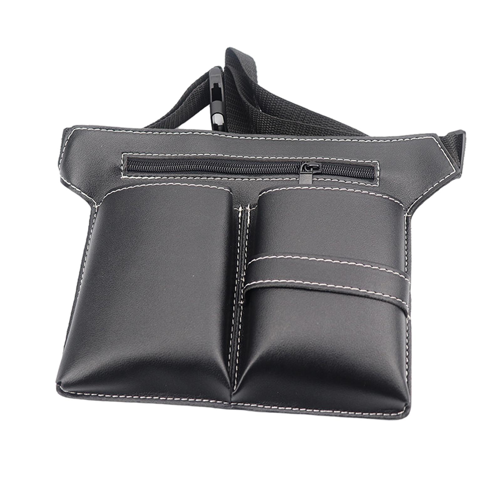 Haar Schaar Holster Pu Leer Met Taille Riem Voor Kapper Kapper