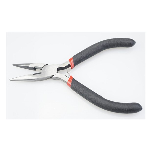 Biżuteria szczypce, narzędzia i sprzęt zestaw długa igła okrągły nos krajalnica szczypce do tworzenia biżuterii akcesoria do rękodzieła HK043: Black