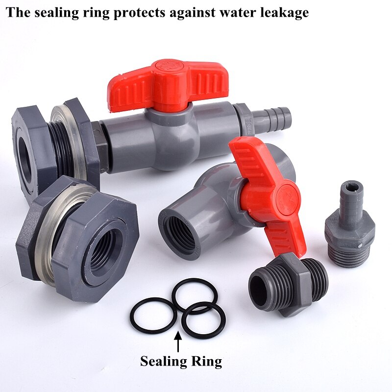 1 ~ 3Set 1/2 "3/4" Tot 8 ~ 16Mm Pvc Diy Aquarium Connector Aquarium Inlaat water Afvoer Slang Pagode Joint Water Tank Klep Fittings