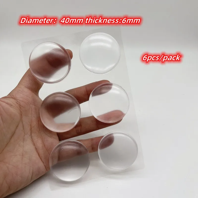 Transparante Zachte Siliconen Deurstopper Bumper Mute Stickers Wandbescherming Uitlaatdemper Deurstopper Meubels Anti-Crash Pad: Blauw