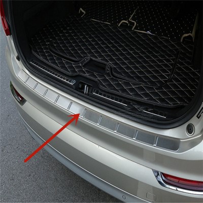 Rustfrit stål bagkofangerbeskytter tærskel bagagerum bagskærm slidbane plade trim til volvo  xc90