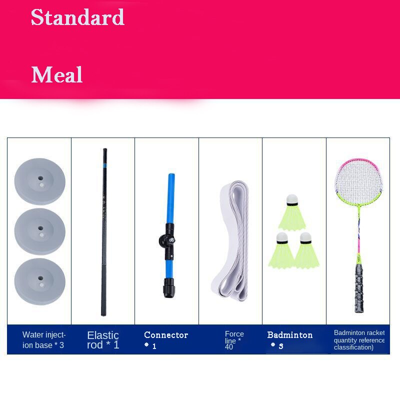 Professionelle Badminton Trainer Stretch Badminton Schläger Ausbildung Sport Selbst-studie Praxis Maschine Badminton Streichelte Hause Set: Standard Package