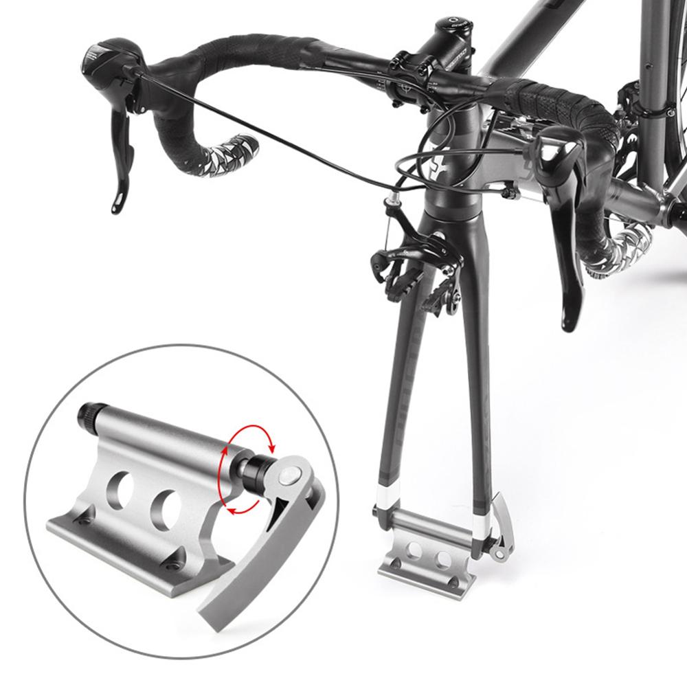 Cykel gaffelmonteret legering hurtig frigivelse cykelblok frontgaffel fast klip bagageholder rack til lastbil trailer cykling tilbehør