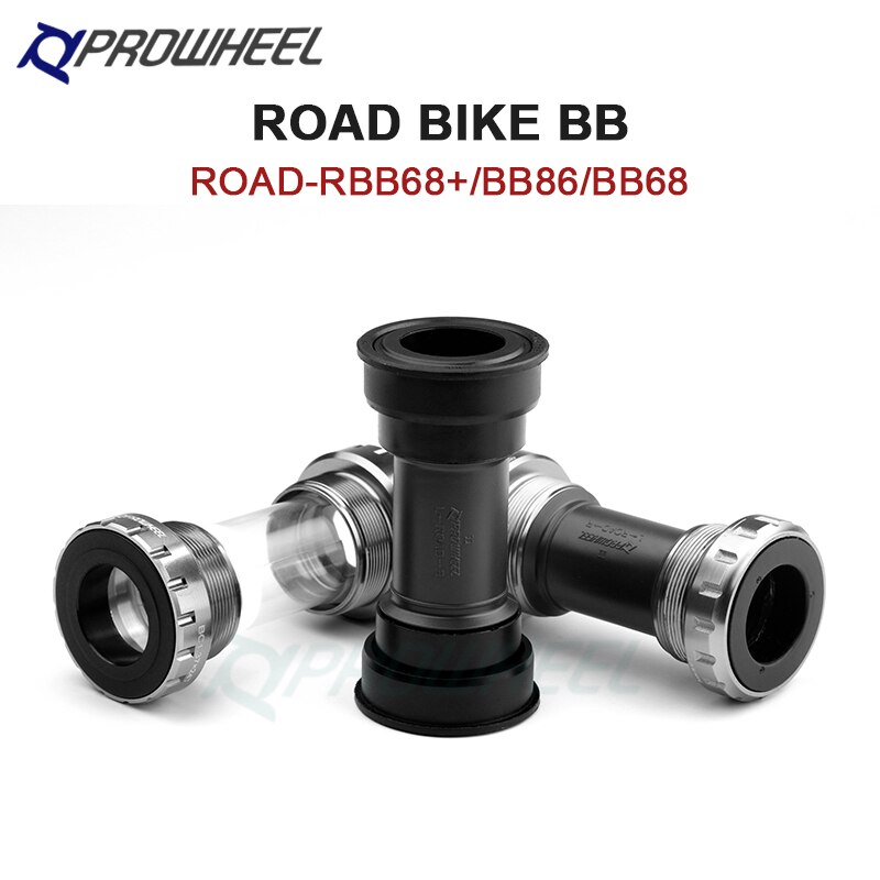 PROWHEEL BB68/86/73/92/86 Mountain Road Bike Bottom Bracket BB68/73MM Apply to Axis 24mm Press-in Tooth pattern BB Crankset