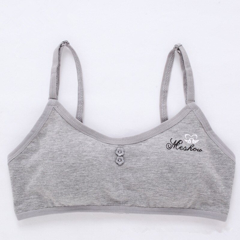 Soutien-gorge en coton pour filles et adolescentes, sous-vêtement sans fil pour adolescentes de 10 à 18 ans